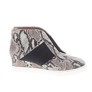 Linea Paolo Snakeskin Pattern Wedge Sneakers
